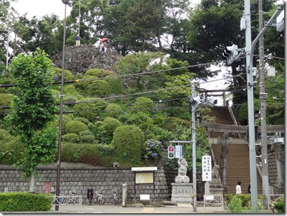品川神社と富士塚
